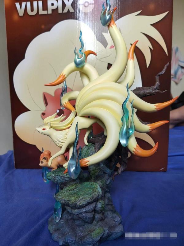 【In Stock】Moon Shadow Studio Pokemon Ninetales Family Resin Statue