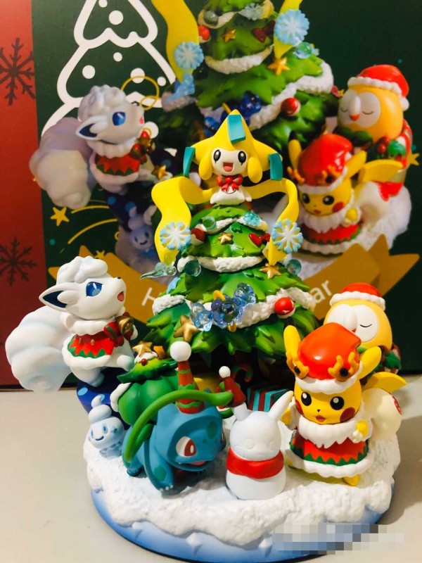 【In Stock】PL Studio Pokemon Christmas scene Resin Statue