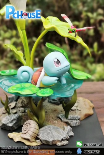 【Pre Order】Pc House Pokemon Gosanke The First Stytle Squirtle Resin Statue Deposit