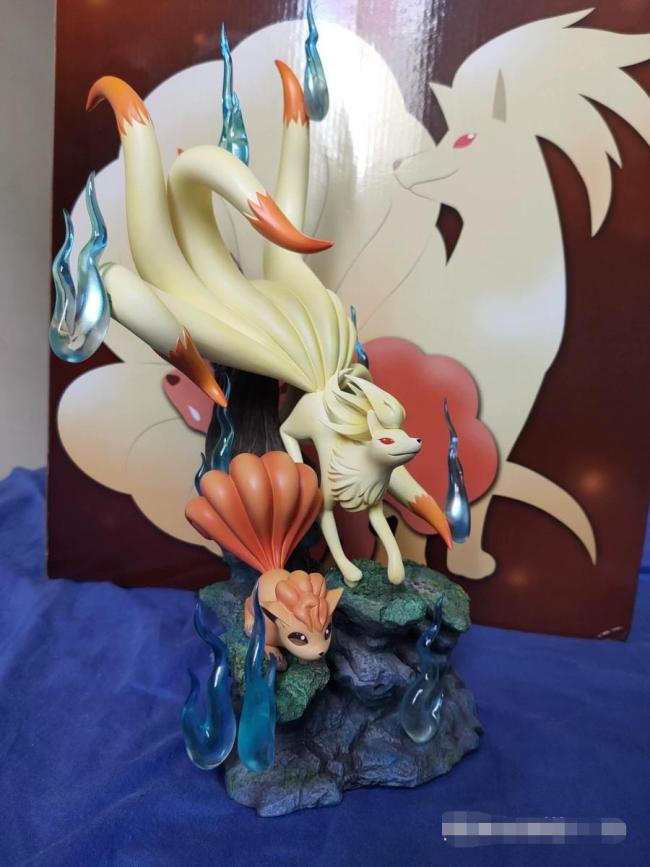 【In Stock】Moon Shadow Studio Pokemon Ninetales Family Resin Statue