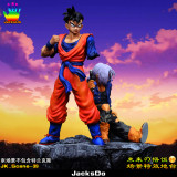 【In Stock】JacksDo Dragon Ball Z BWFC2 Trunks & Gohan Scene Base Resin Statue