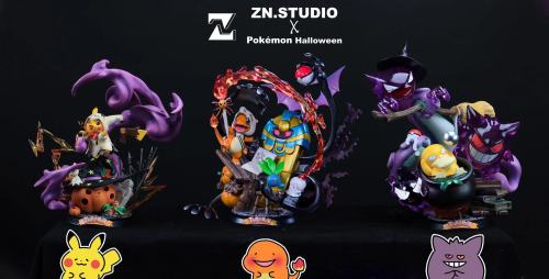 【Pre Order】ZN Studio Pokemon Halloween コダック、Psyduck Resin Statue Deposit