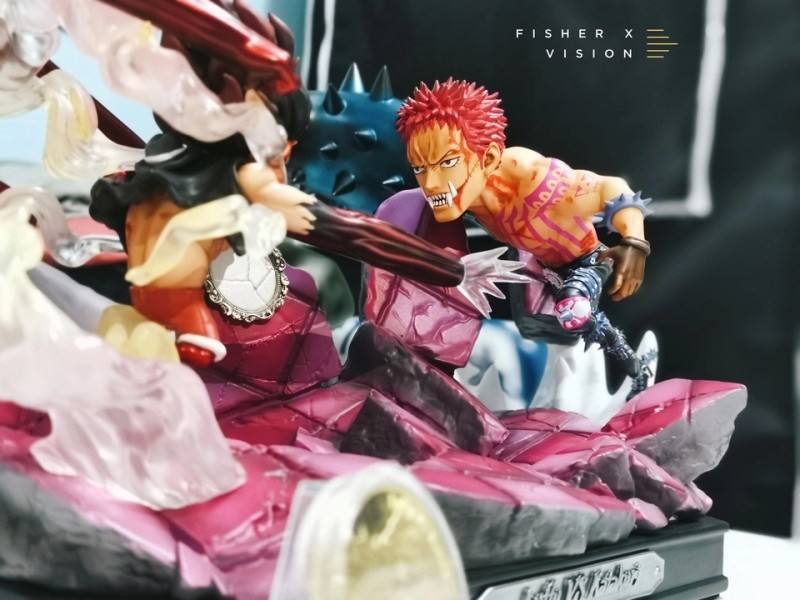 【IN STOCK】Model Palace Studio One-Piece Monkey D Luffy VS Charlotte Katakuri SD Scale Resin Statue
