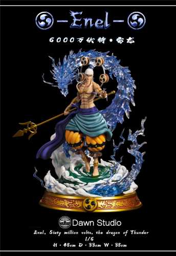 【In Stock】Dawn Studio One-Piece Enel Sixty Million Volts The Dragon Of Thunder Resin Statue