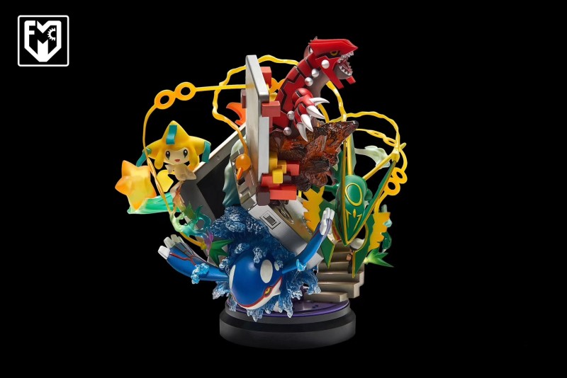 【In Stock】MFC Studio Pokemon GBA vol.3 Aeroamphibious Rayquaza Kyogre Resin Statue