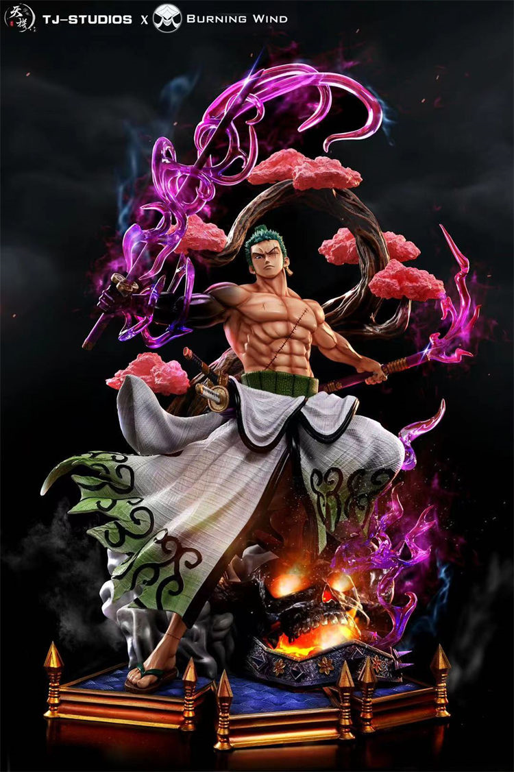 Pre order】Burning Wind& TJ Studio One Piece Wano Zoro 1/6