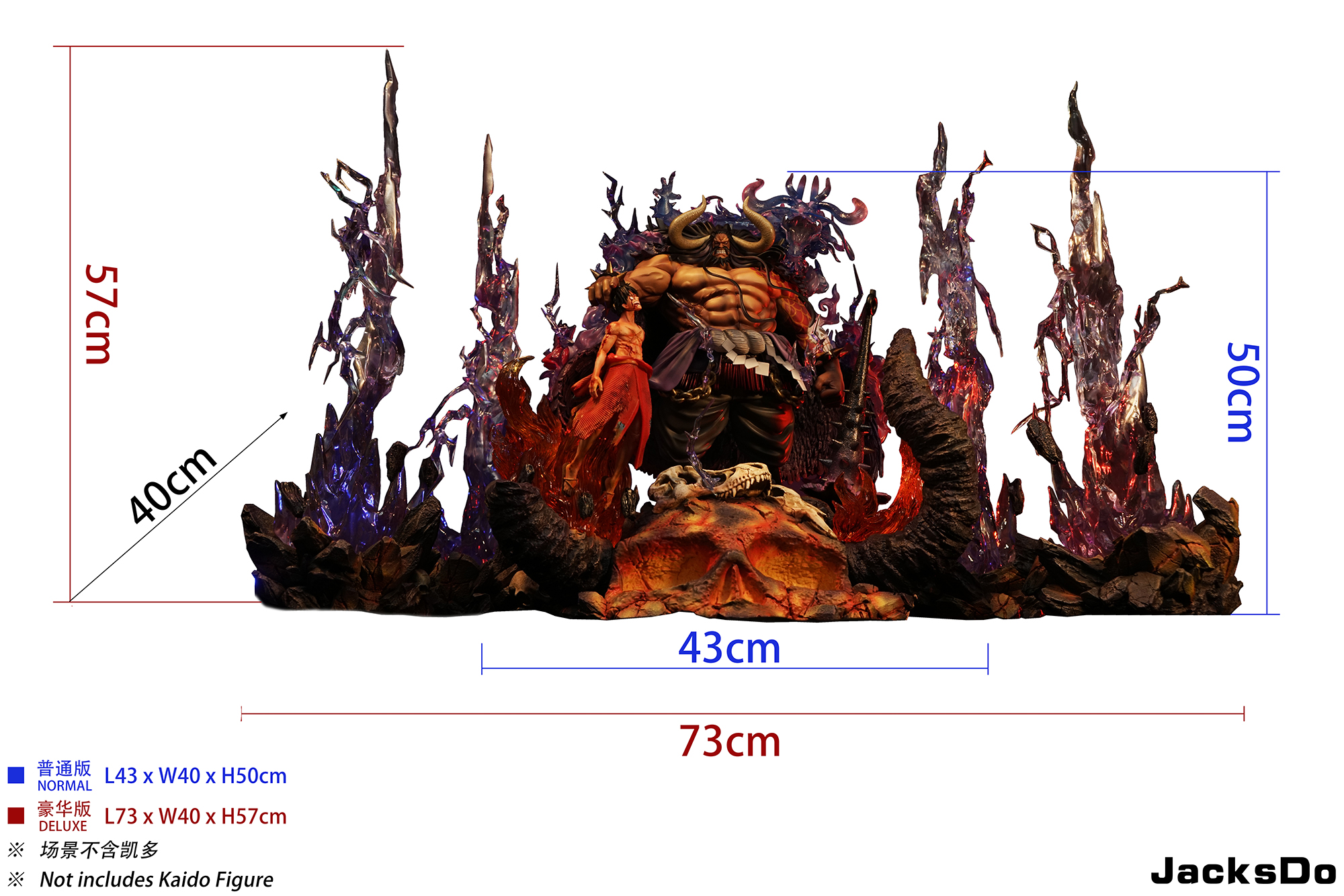 Pre order】JacksDo One Piece POPMAX Kaido Onigashima Scene