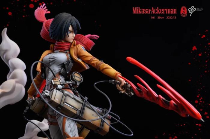 mikasa ackerman resin statue
