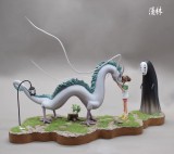 【In Stock】MZL Studio Miyazaki Hayao Spirited Away Ogino Chihiro& Nigihayami Kohakunushi 1:8 Resin Statue