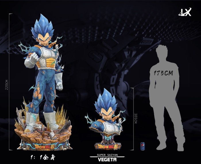 【Pre order】LX Studio Dragon Ball Super Saiyan Vegeta Life Size+Bust