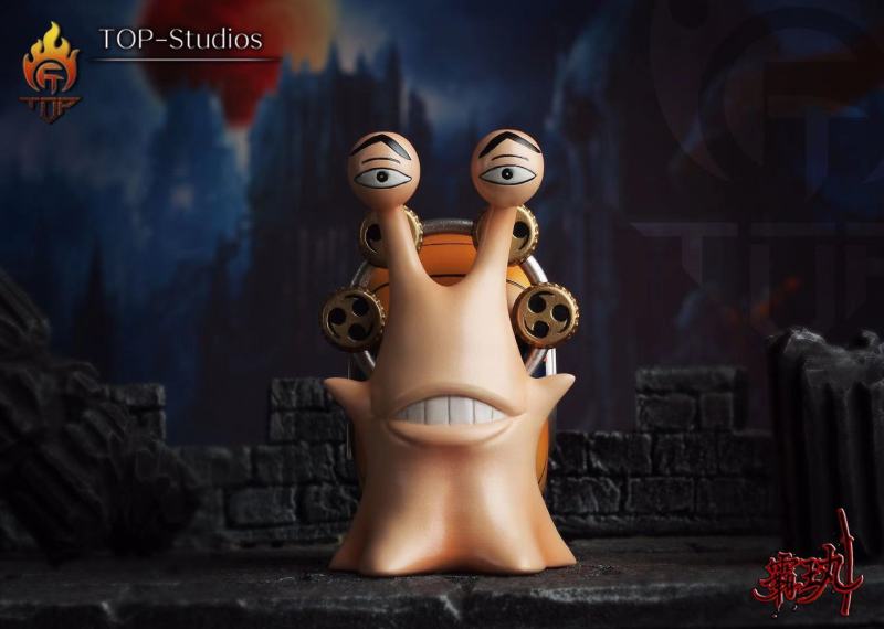 【Pre order】TOP Studio One-Piece Roger Snakeman Luffy Enel Den Den Mushi Resin Statue Deposit