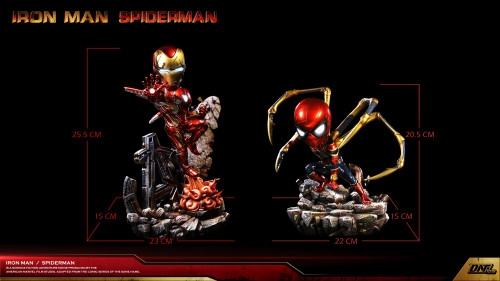 【Pre Order】DNF Toys IRON MAN MK85&IRON SPIDER SD Scale Resin Statue Deposit
