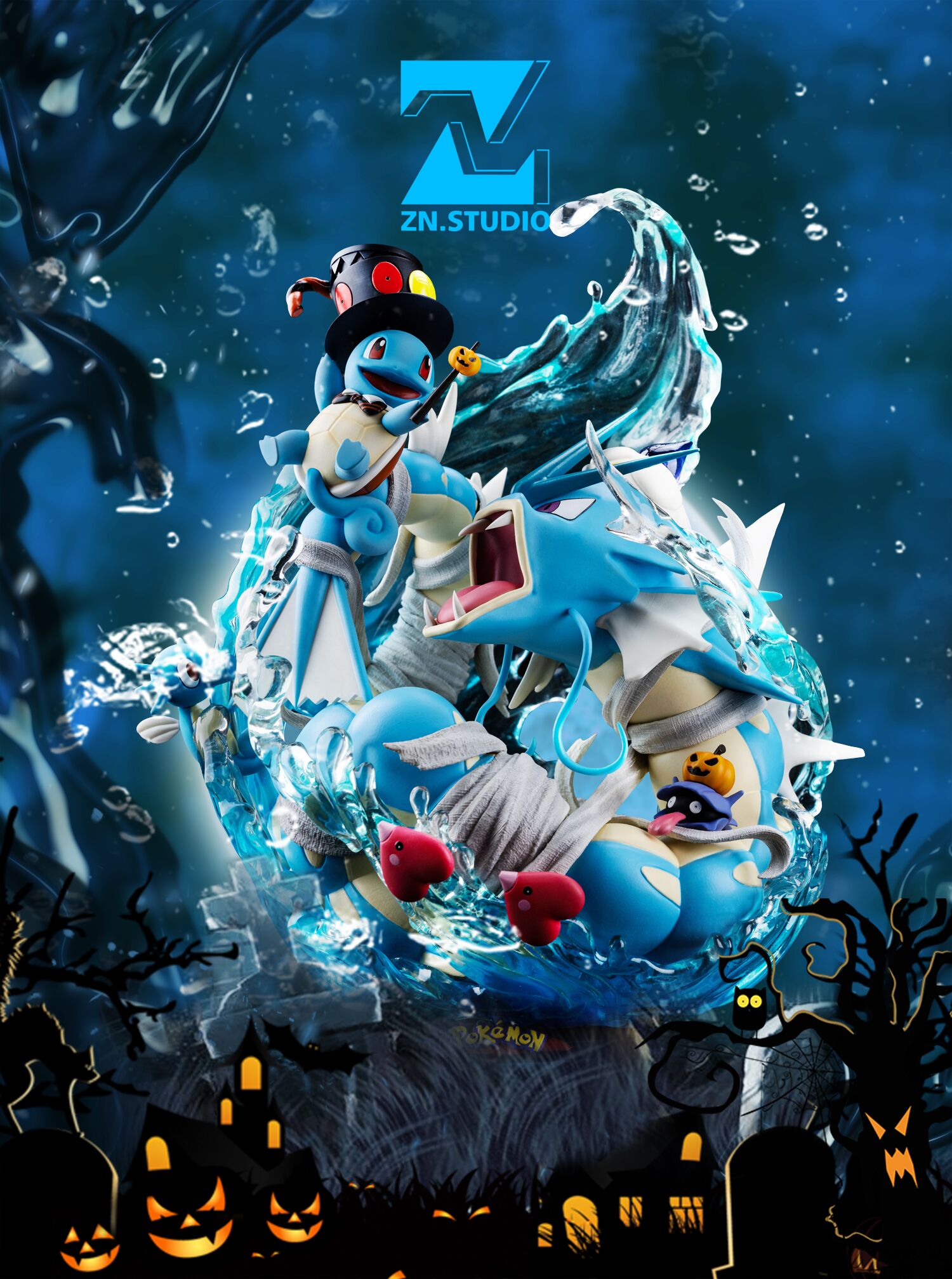 Pre Order】ZN Studio Pokemon Halloween Bulbasaur Squirtle