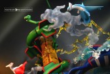 【In Stock】Crescent-Studio Pokemon Rayquaza Kyogre Groudon Resin Statue