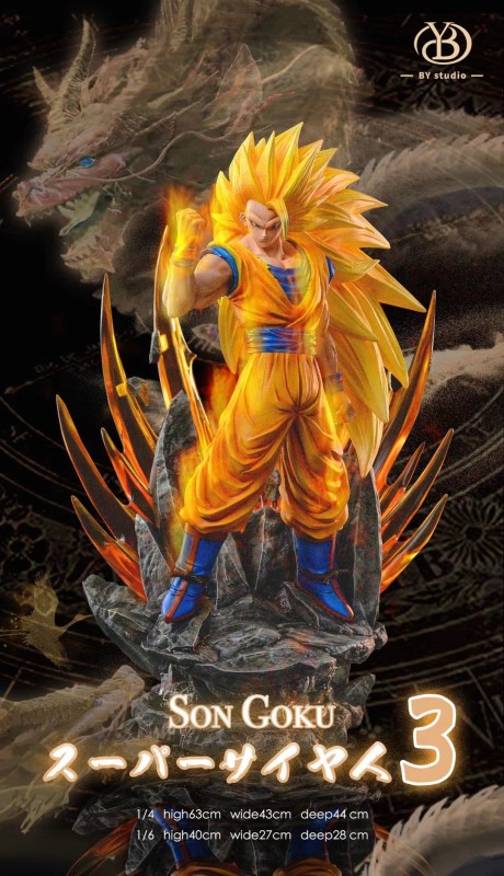 【In Stock】BY Studio  Dragon Ball Z Super Goku SSJ3 Resin Statue