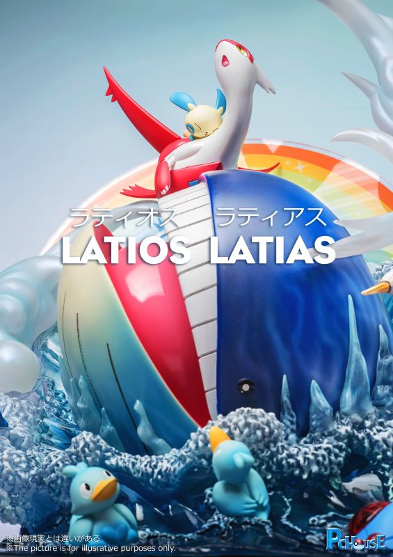 【In Stock】Pc House Pokemon Latios Latias Resin Statue