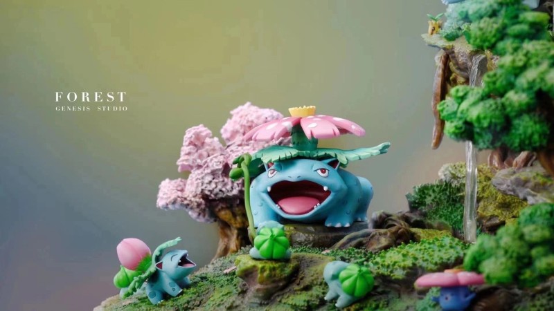 【In Stock】GENE Studio Pokemon The Forest Family Resin Statue