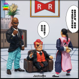 【In Stock】JacksDo Dragon Ball Z Red Ribbon Army Member Vol.1Commander Red & Staff Officer Black Resin Statue