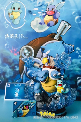 【In Stock】EGG-Studio Pokemon Blastoise Family Resin Statue