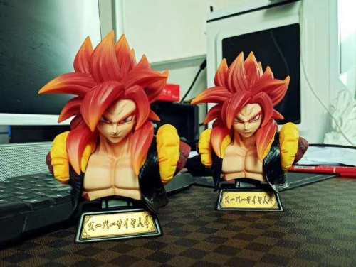 【In Stock】XZ Studio Dragon Ball Gogeta SSJ4 Bust Resin Statue