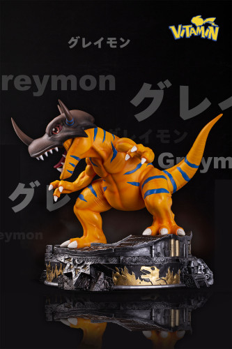 【Pre order】Vitamin studio Digital Monster Greymon ​​Resin Statue Deposit