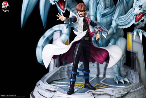 【In Stock】 Kitsune Statue Duel Monsters Yu-Gi-Oh​ 遊☆戯☆王Kaiba Seto with Blue Eyes White Dragon Resin Statue (Copyright)
