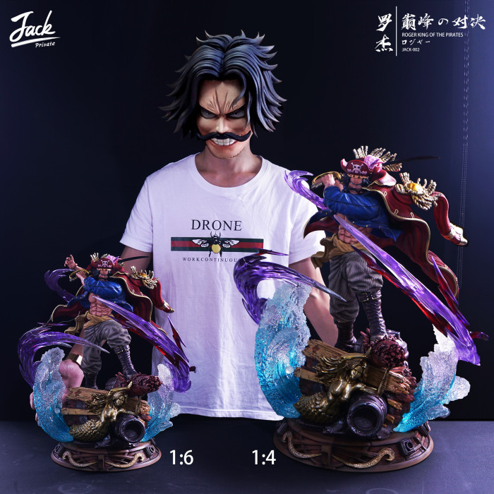 In Stock】JacksDo One Piece The Young Roger Resin Statue