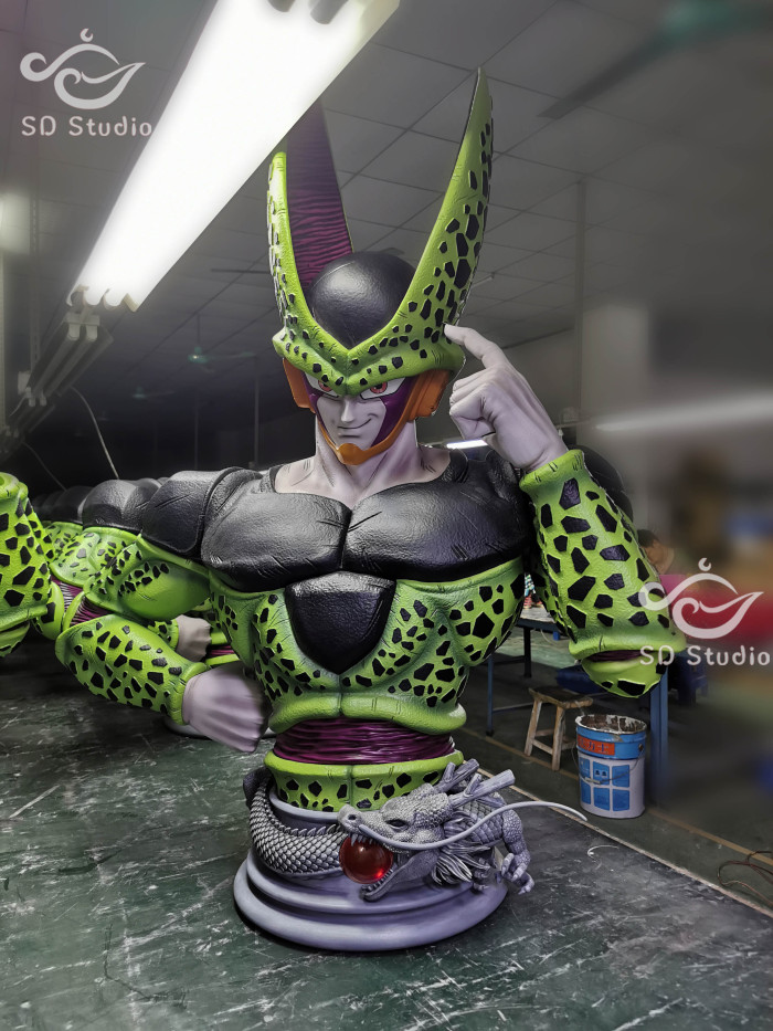 In Stock】SD STUDIO Dragon Ball Z Perfect Cell Bust Resin Statue