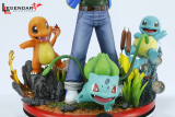 【Pre order】Legendary Collectibles Pokemon Ash Ketchum pikachu Charmander Squirtle Bulbasaur 1/4 Resin Statue Deposit