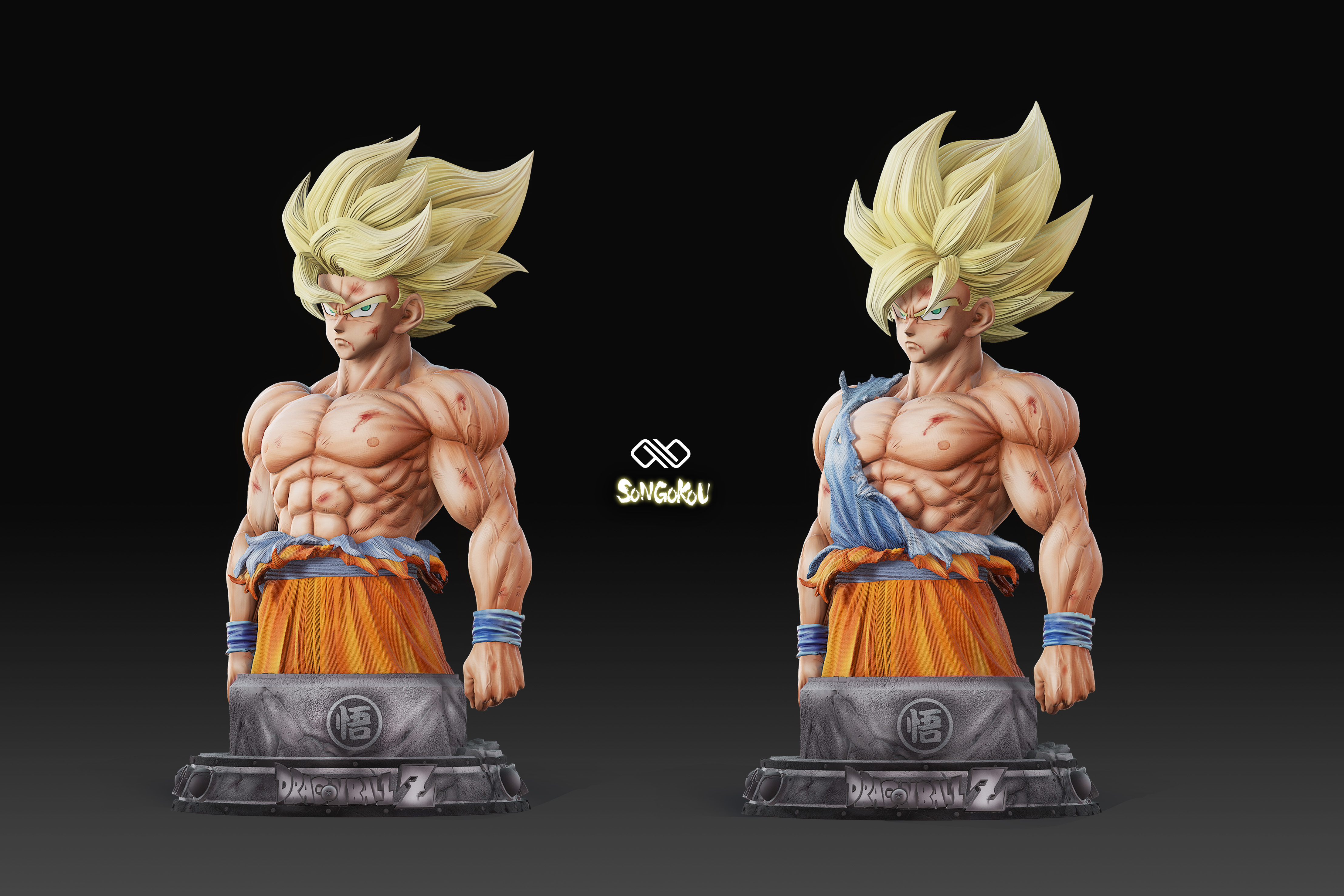 ∞ Studio 1/4 Draongball Debut Super Saiyan Son Goku Resin Statue -  Devilness Toys