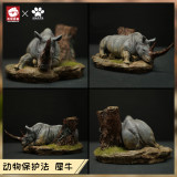 【Pre order】JacksMake Animal Protection Law Series the Rhinoceros Resin Statue Deposit