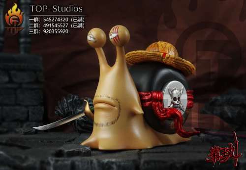 【In Stock】TOP Studio One-Piece Kaido&Shanks Den Den Mushi Resin Statue