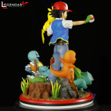 【Pre order】Legendary Collectibles Pokemon Ash Ketchum pikachu Charmander Squirtle Bulbasaur 1/4 Resin Statue Deposit