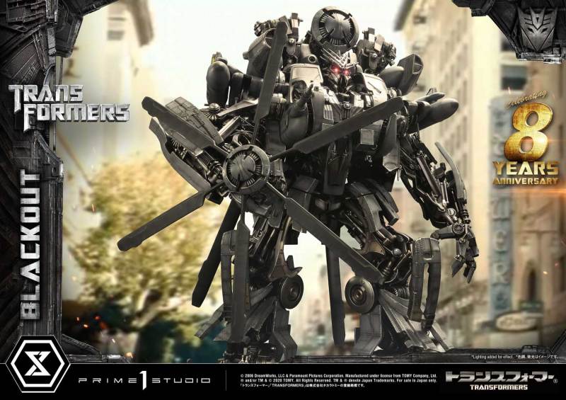【In Stock】Prime 1 Studio Transformers MMTFM-30: BLACKOUT Resin Statue（Copyright）