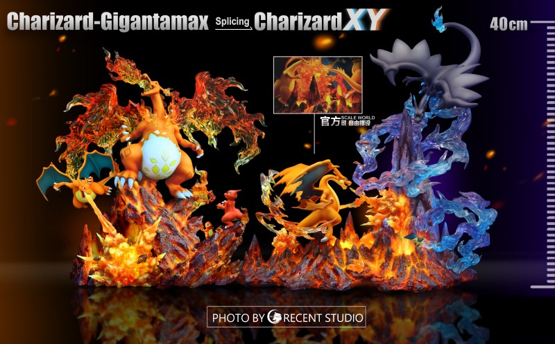 【In Stock】Crescent-Studio Pokemon XY Charizard Resonance Resin Statue