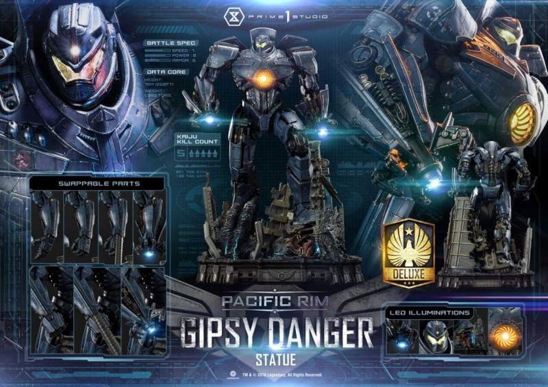 【Pre order】Prime 1 Studio UDMPACRIM-01DX Pacific Rim Gipsy Danger Resin Statue Deposit（Copyright）