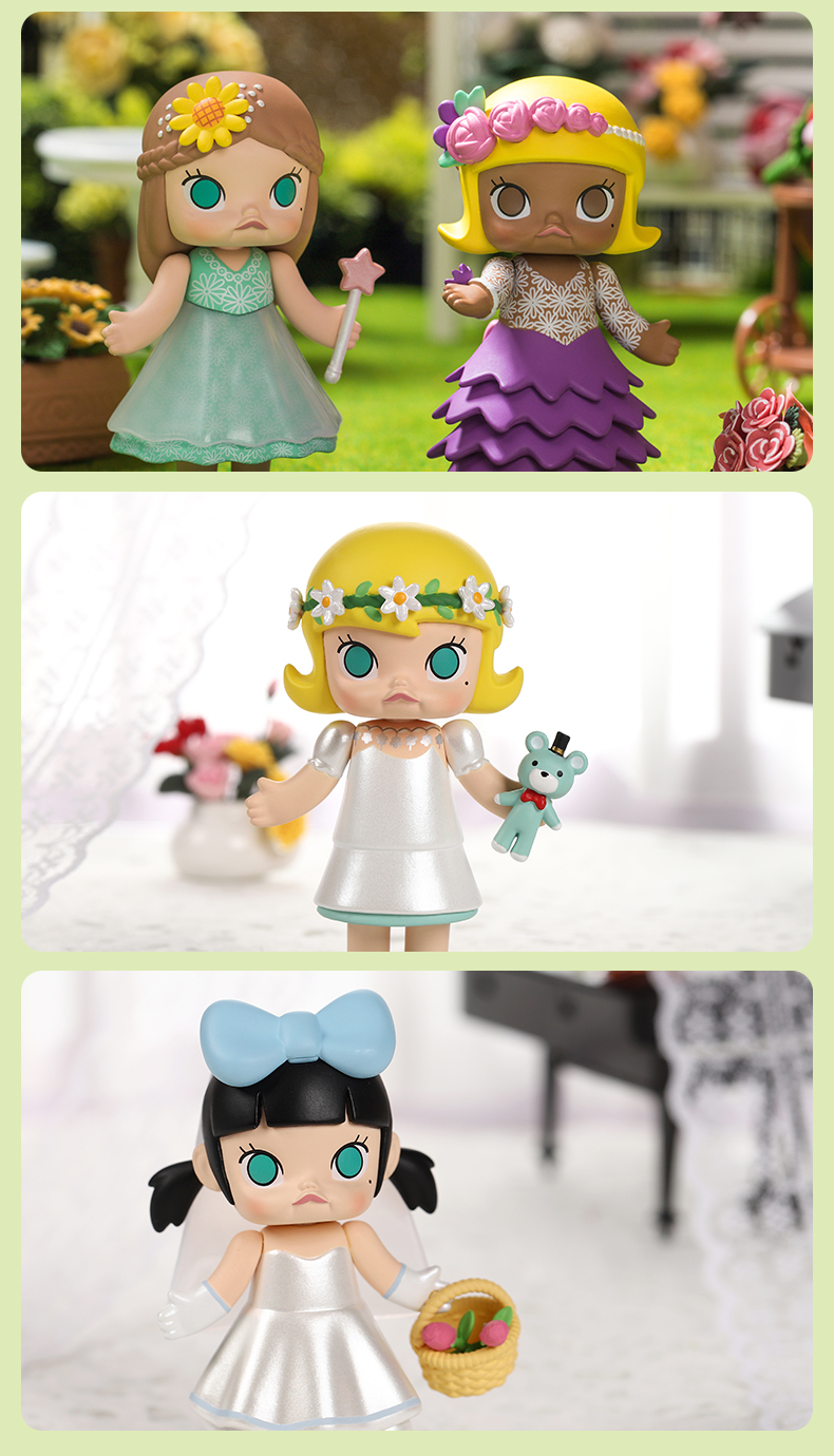 In Stock】 POP Mart Series Wedding Flower Girl of Molly PVC