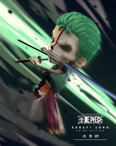 【Pre order】MIGHTY JAXX & JASON FREENY One Piece Half Anatomy Zoro VINYL Figure Deposit（Copyright）
