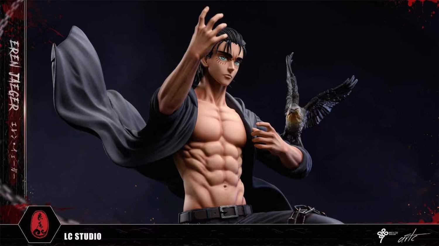 attack on titan resin statue