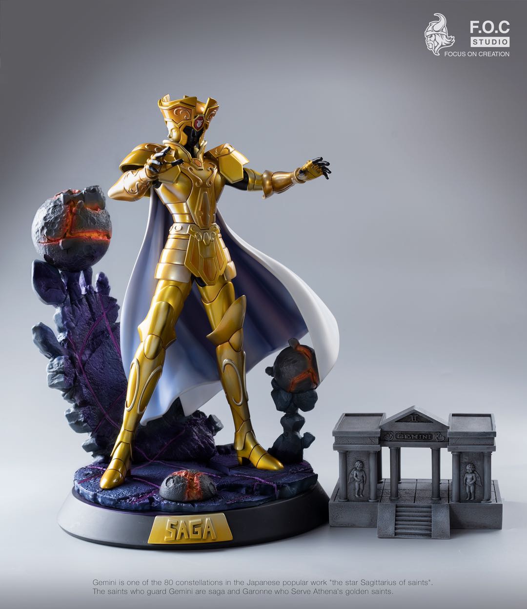 In Stock】FOC Studio Saint Seiya Gemini SAGA 1/6 Scale Resin