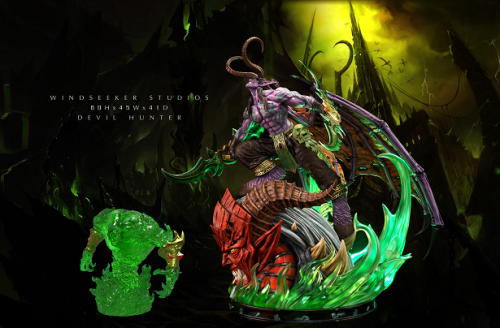 【Pre order】Windseeker Studio Demon Hunter Illidan Stormrage 1/4 Resin Statue Deposit