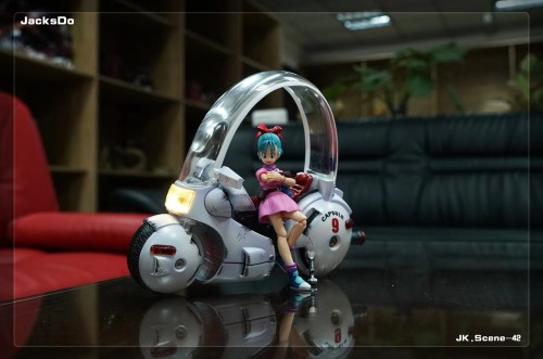 【In Stock】JacksDo Dragon Ball Z Bulma Motorcycle Resin Statue