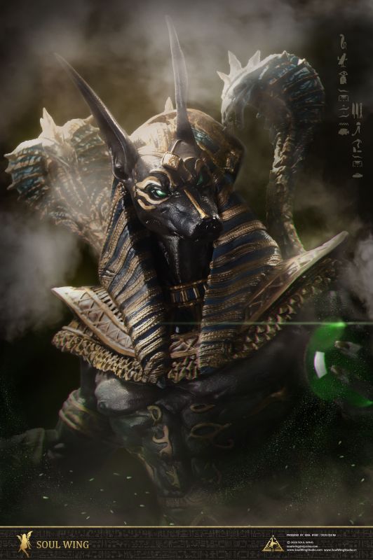 【Pre order】SOUL WING The God of Death Anubis 1/4 Scale Resin Statue Deposit（Copyright）