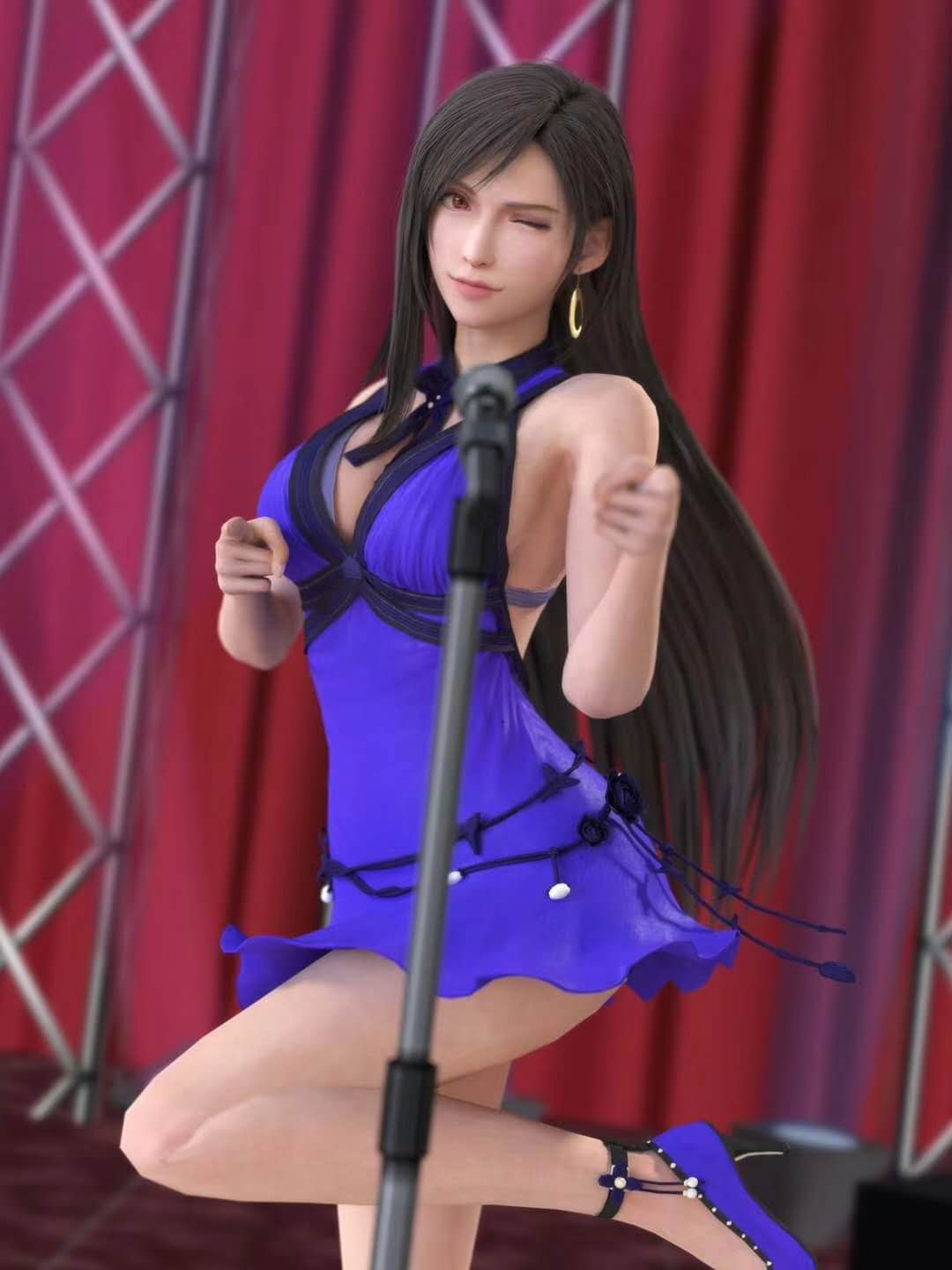 In Stock】XZ Studio Final Fantasy VII FF7 Evening Dress TIFA