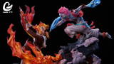 【In Stock】Goose Factry Demon Slayer:Rengoku VS Akaza あかざ Resin Statue