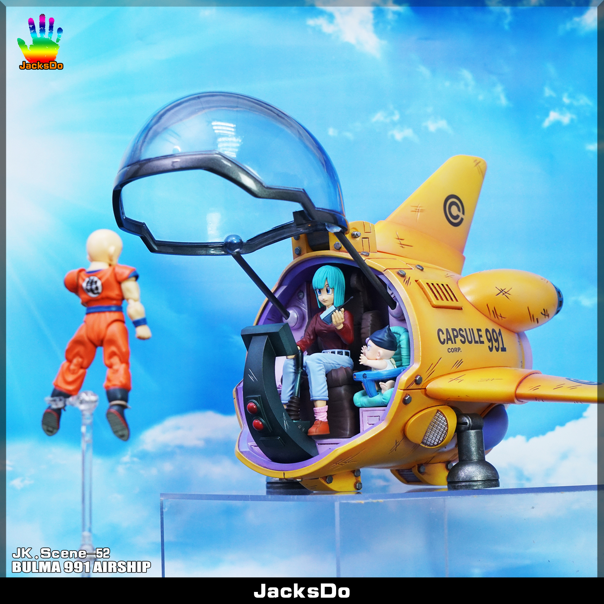 In Stock】JacksDo Dragon Ball Z Bulma 991 Airship Resin Statue