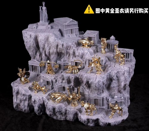 【In Stock】Personal Custom Saint Seiya THE LOST CANVAS Athena and The Zodiac Gold Saint Scene Base Resin Statue