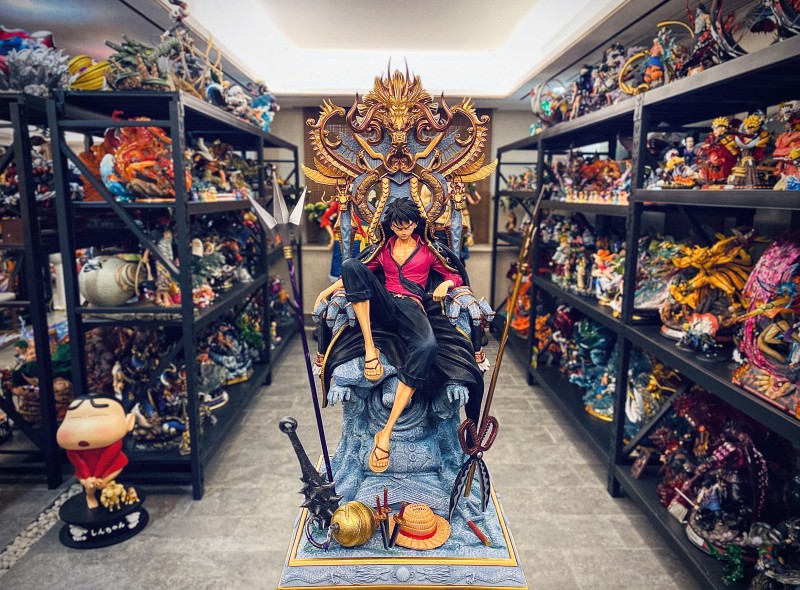【In Stock】SkyLine One-Piece Luffy on The Throne 1/4 Scale Resin Statue