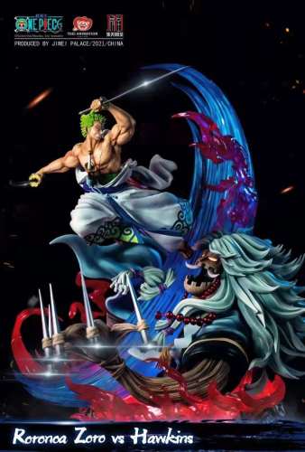 【In Stock】JIMEI Palace One Piece Wano Zoro VS Hawkins Resin Statue（Copyright）