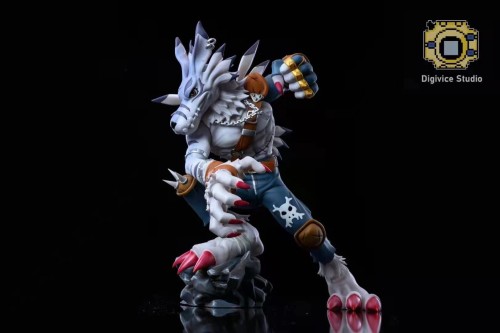 【Pre order】Digivice Studio Digital Monster WereGarurumon with Ishida Yamato Resin Statue Deposit